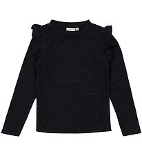 The New Blússa - TnIngeborg - Black Beauty M. Silfur glimmer