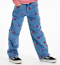 The New Jeans - TnLips - Medium+ Blue/Red w. Lips