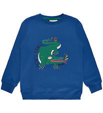 The New Sweatshirt - TnImran - Monaco Blue m. Krokodiler