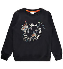 The New Sweatshirt - TnIrene - Black Beauty m. Blumen