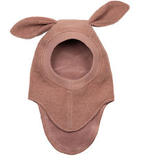 Huttelihut Balaclava - Wool - 2-layer - Bunny - Heather Rose