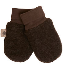 Huttelihut Mittens - Wool/Cotton - 2-layer - Poohfy - Brown