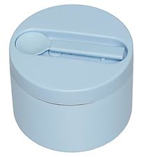 Design Letters Lunchbox w. Spoon - Thermal - Little - Light Blue