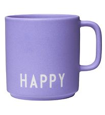 Design Letters Becher - Favorit - Lavendel m. Happy