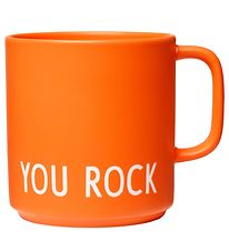 Design Letters Cup w. Handle - Favorite - Orange w. You Rock