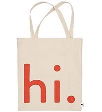 Design Letters Shopper - Travel - Natural/Coral w. Hi