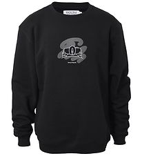 Hound Sweatshirt - Crew neck - Black w. Print
