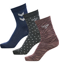 Hummel Socks - hmlAlfie - 3-Pack - Sparrow w. Glitter