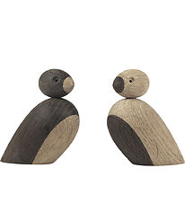 Kay Bojesen Wooden figures - Pair of sparrows - 6 cm - Little -