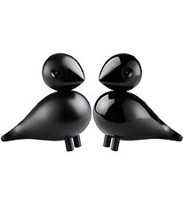 Kay Bojesen Wooden figures - Turtle doves - 9 cm - Black