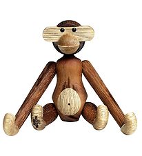 Kay Bojesen Figurine en bois - Singe - 10 cm - Mini - Teck/Limba