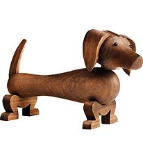 Kay Bojesen Figurine en bois - Teckel - 18 cm - Noix