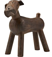 Kay Bojesen wooden figure - Dog Tim - 8 cm - Smoked Oak