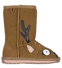 EMU Australia Linned Boots - Chestnut w. Deer