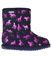 EMU Australia Linned Boots - Rainbow Unicorn Brumby - Midnight M