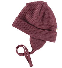 Joha Baby Hat - Wool - 2-layer - Bordeaux
