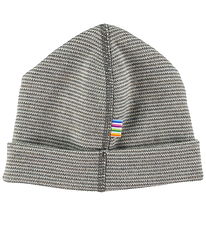 Joha Beanie - Wool - 2-layer - Grey/White