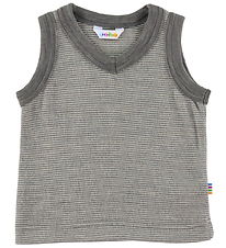 Joha Waistcoat - Wool - Grey/White