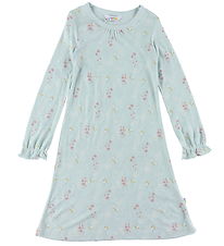 Joha Nightdress - Bamboo - Mint w. Print