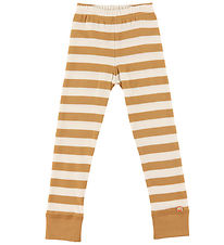 Katvig Leggings - Caramel/White Striped