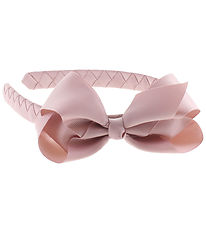 By Str Hairband - Classic Large Bow - Antique Rose