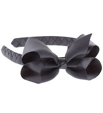 By Str Hairband - Classic Large Bow - Anthracite