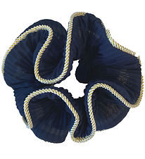 By Str Scrunchie - Lilie - Marineblau