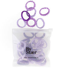 Bows By Str Mini Elastic Hair Bands - 50 pcs - Mix 13 - Purple