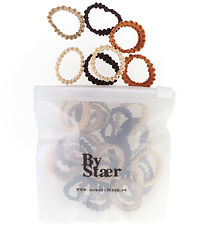 Bows By Str Mini Elastic Hair Bands - 50 pcs - Mix 11 - Brown/O