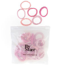 Bows By Str Mini Elastic Hair Bands - 50 pcs - Mix 10 - Pink