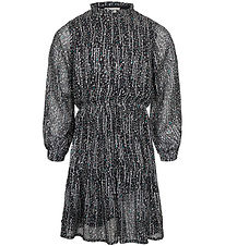 Sofie Schnoor Girls Dress - Black w. Pattern/Glitter