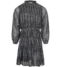 Sofie Schnoor Filles Robe - Noir av. Motif/Brillant