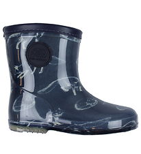 Petit by Sofie Schnoor Rubber Boots w. Lining - Dark Blue w. Wol