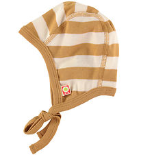 Katvig Baby Hat - Caramel/White Striped