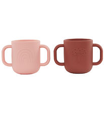 OYOY Cups - 2-Pack - Kappu - Coral/Nutmeg