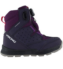 Viking Winter Boots - Espo High 2 WP Boa - Aubergine/Magenta