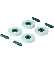 MODU 4x schuimrubberen wielen - 4-pack - Ocean Mint/voorkant Gre