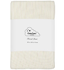 Cam Cam Bed Sheet - 60x120x15 cm - Classic+ Stripes Camel