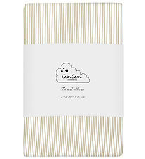Cam Cam Bed Sheet - 70x140x15 cm - Classic+ Stripes Camel