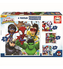 Educa Jigsaw Puzzle - Marvel Spidey & Amazing Friends - 4 Differ