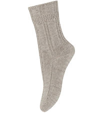 MP Socks - Wool Knitted - Light Brown Melange