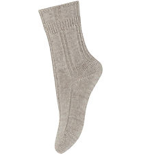 MP Chaussettes - Laine Tricot - Light Brown Mlange