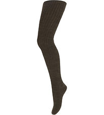 MP Collants - Laine - Rib - Brown Mlange