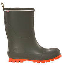 Viking Rubber Boots - Jolly - Hunting Green/Red