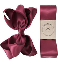 Little Wonders Baptism Ribbon w. Bow - Bordeaux