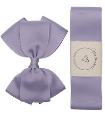 Little Wonders Baptism Ribbon w. Bow - Dusty Purple