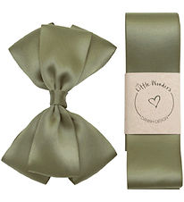 Little Wonders Baptism Ribbon w. Bow - Army Green