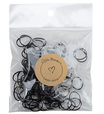 Little Wonders Elastic Hair Bands - 200 pcs - Ready/Black