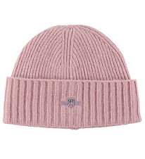 GANT Beanie - Wool/Cotton - Shield - Lilac Lavender