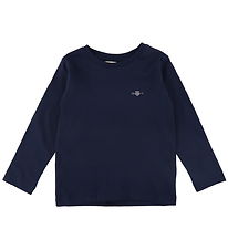 GANT Blouse - Shield - Evening Blue